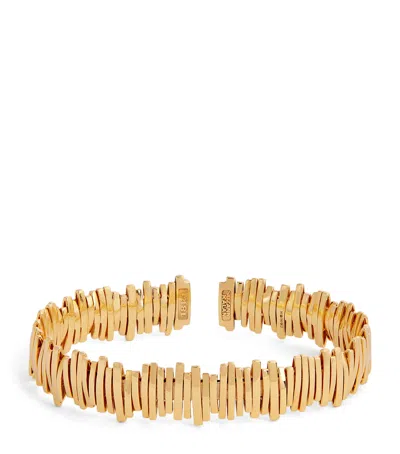 SUZANNE KALAN YELLOW GOLD CLASSIC FIREWORKS BANGLE