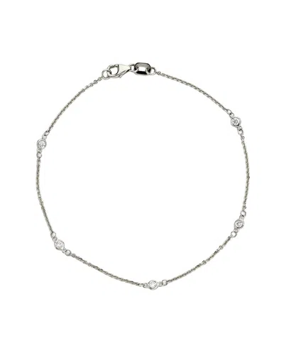 SUZY LEVIAN SUZY LEVIAN 14K 0.10 CT. TW. DIAMOND STATION BRACELET