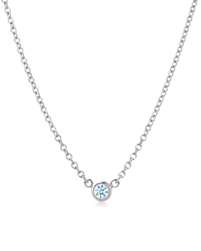 SUZY LEVIAN SUZY LEVIAN 14K 0.15 CT. DIAMOND SOLITAIRE NECKLACE