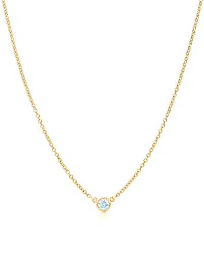 SUZY LEVIAN SUZY LEVIAN 14K 0.25 CT. DIAMOND SOLITAIRE NECKLACE