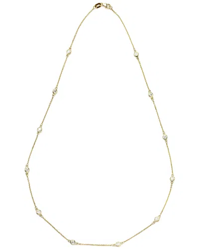 SUZY LEVIAN SUZY LEVIAN 14K 0.40 CT. TW. DIAMOND STATION NECKLACE
