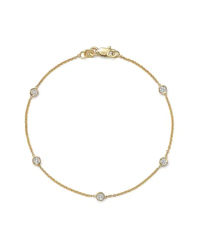 SUZY LEVIAN SUZY LEVIAN 14K 0.50 CT. TW. DIAMOND STATION BRACELET