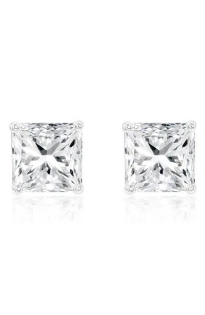 SUZY LEVIAN SUZY LEVIAN ASSCHER CUT CUBIC ZIRCONIA STUD EARRINGS