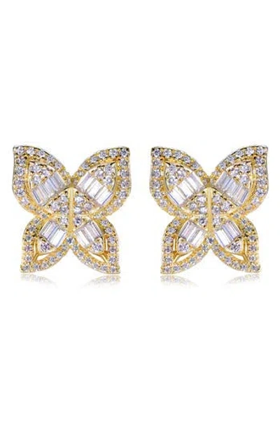 SUZY LEVIAN SUZY LEVIAN CUBIC ZIRCONIA BUTTERFLY STUD EARRINGS
