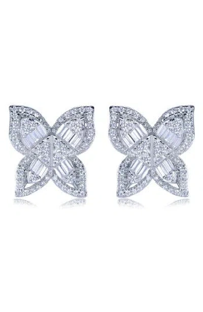 SUZY LEVIAN SUZY LEVIAN CUBIC ZIRCONIA BUTTERFLY STUD EARRINGS