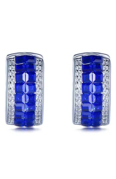 SUZY LEVIAN SUZY LEVIAN CUBIC ZIRCONIA HUGGIE HOOP EARRINGS