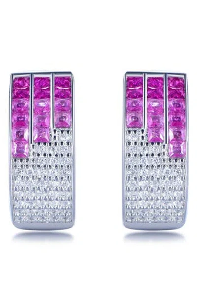 SUZY LEVIAN SUZY LEVIAN CUBIC ZIRCONIA HUGGIE HOOP EARRINGS