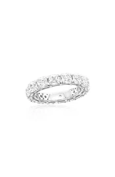 SUZY LEVIAN SUZY LEVIAN CUSHION CUT CUBIC ZIRCONIA ETERNITY BAND RING