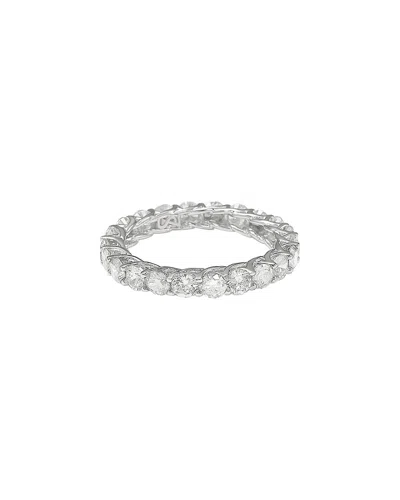SUZY LEVIAN CZ JEWELRY SUZY LEVIAN SILVER CZ THIN ETERNITY RING