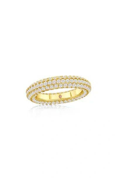 SUZY LEVIAN SUZY LEVIAN PAVÉ CUBIC ZIRCONIA ROUND ETERNITY BAND RING