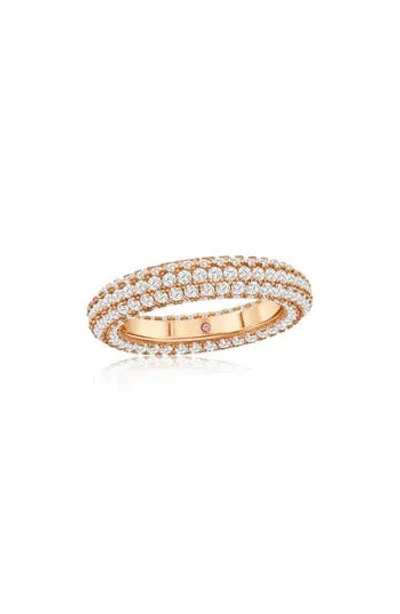 SUZY LEVIAN SUZY LEVIAN PAVÉ CUBIC ZIRCONIA ROUND ETERNITY BAND RING