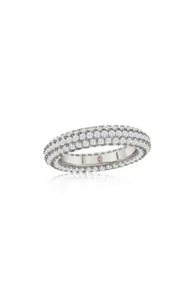 SUZY LEVIAN SUZY LEVIAN PAVÉ CUBIC ZIRCONIA ROUND ETERNITY BAND RING