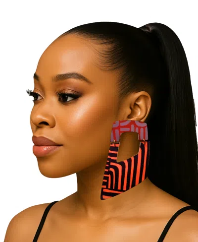 SWANKY DESIGNS RAQUEL DANGLE ABSTRACT EARRINGS