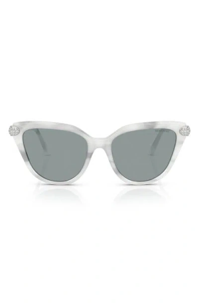 SWAROVSKI SWAROVSKI 56MM CAT EYE SUNGLASSES
