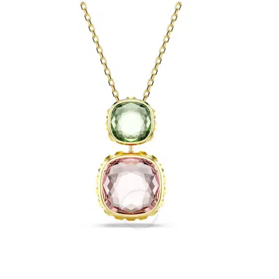 SWAROVSKI SWAROVSKI CHROMA CUSHION CUT PENDANT NECKLACE