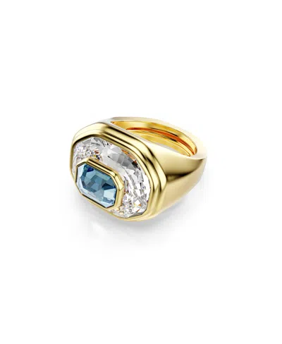 SWAROVSKI CHROMA GOLD-TONE PLATED COCKTAIL RING