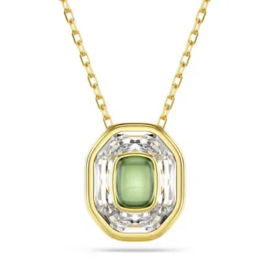 SWAROVSKI SWAROVSKI CHROMA OCTAGON CUT CRYSTAL PENDANT NECKLACE