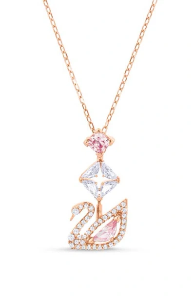 SWAROVSKI SWAROVSKI CRYSTAL SWAN PENDANT NECKLACE