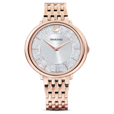 SWAROVSKI SWAROVSKI CRYSTALLINE CHIC METAL ROSE GOLD-TONE WHITE WATCH 5544590