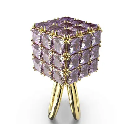 SWAROVSKI SWAROVSKI CURIOSA PURPLE COCKTAIL RING