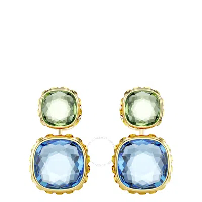 SWAROVSKI SWAROVSKI CUSHION CUT CHROMA DROP EARRINGS
