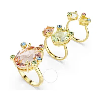 SWAROVSKI SWAROVSKI GEMA MULTICOLORED CRYSTAL RINGS SET
