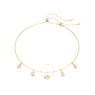 SWAROVSKI SWAROVSKI GOLD-TONE PLATED IMBER NECKLACE