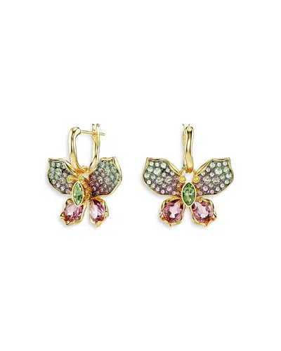 SWAROVSKI IDYLLIA CRYSTAL BUTTERFLY DROP EARRINGS