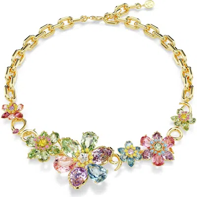 SWAROVSKI SWAROVSKI IDYLLIA FLORAL BIB NECKLACE