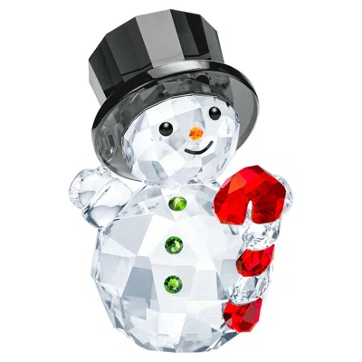 SWAROVSKI JOYFUL SNOWMAN WITH CANDY CANE