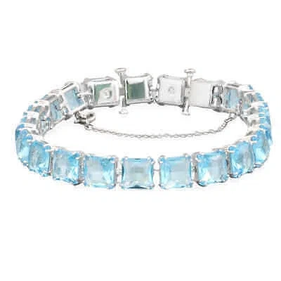 SWAROVSKI SWAROVSKI LADIES MILLENIA RHODIUM PLATED SQUARE CUT BRACELET