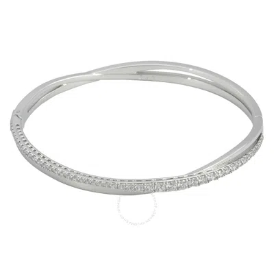 SWAROVSKI SWAROVSKI LADIES RHODIUM PLATED HYPERBOLA BANGLE