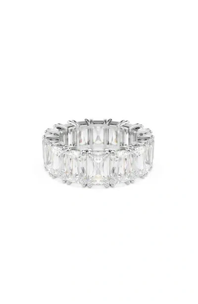 SWAROVSKI SWAROVSKI MATRIX BAGUETTE CRYSTAL ETERNITY RING