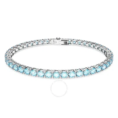SWAROVSKI SWAROVSKI MATRIX TENNIS ROUND CUT BLUE BRACELET