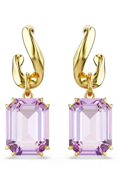 SWAROVSKI SWAROVSKI MILLENIA EMERALD CUT CRYSTAL DROP EARRINGS