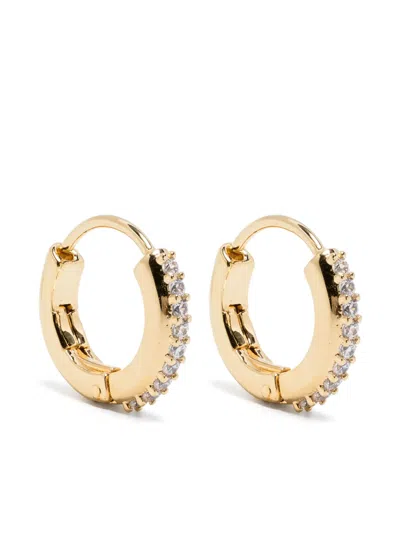 SWAROVSKI MINI MATRIX HOOP EARRINGS