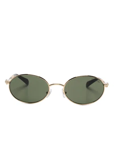 SWAROVSKI OVAL-FRAME SUNGLASSES