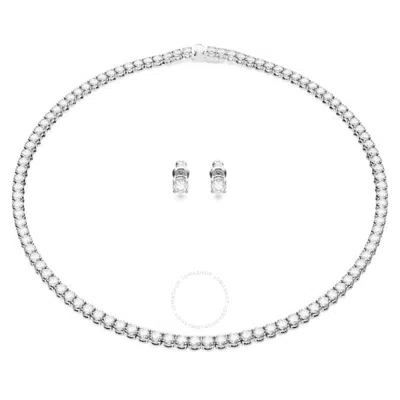 SWAROVSKI SWAROVSKI RHODIUM PLATED MATRIX TENNIS SET