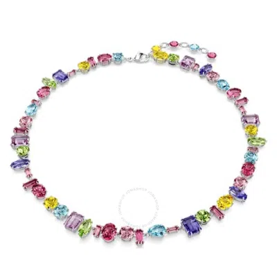SWAROVSKI SWAROVSKI RHODIUM PLATED MIXED CUTS GEMA NECKLACE