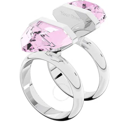 SWAROVSKI SWAROVSKI RHODIUM PLATED PEAR CUT LUCENT RING