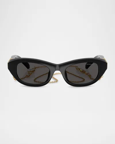 SWAROVSKI SK6036U RECTANGLE PLASTIC SUNGLASSES