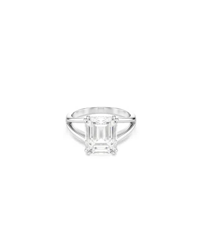 SWAROVSKI STILLA RHODIUM PLATED OCTAGON CUT RING
