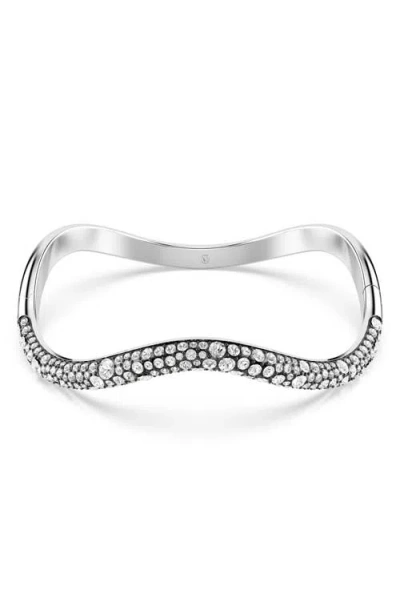 SWAROVSKI SWAROVSKI SUBLIMA CRYSTAL WAVY BANGLE BRACELET