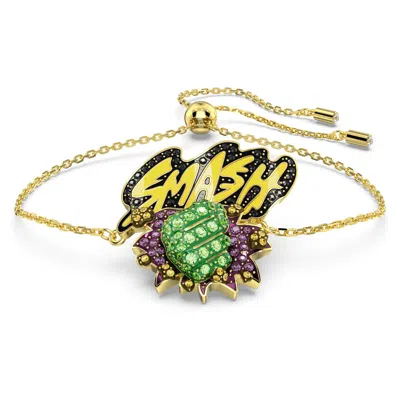 SWAROVSKI UNISEX MARVEL HULK GREEN CRYSTAL BRACELET 5650869