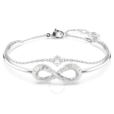 SWAROVSKI SWAROVSKI WHITE INFINITY HYPERBOLA BANGLE