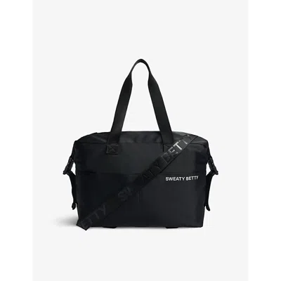 SWEATY BETTY WOMENS BLACK STRIVE SHELL GYM BAG