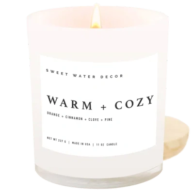 SWEET WATER DECOR SWEET WATER DECOR 11OZ WHITE JAR CANDLE