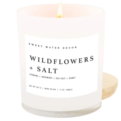 SWEET WATER DECOR SWEET WATER DECOR 11OZ WHITE JAR CANDLE