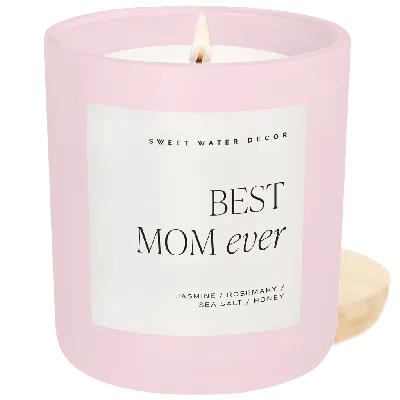 SWEET WATER DECOR SWEET WATER DECOR 15OZ PINK MATTE CANDLE