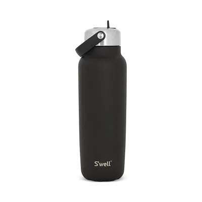 S'WELL STAINLESS STEEL EXPLORER WITH FLIP STRAW LID & HANDLE, 40 OZ